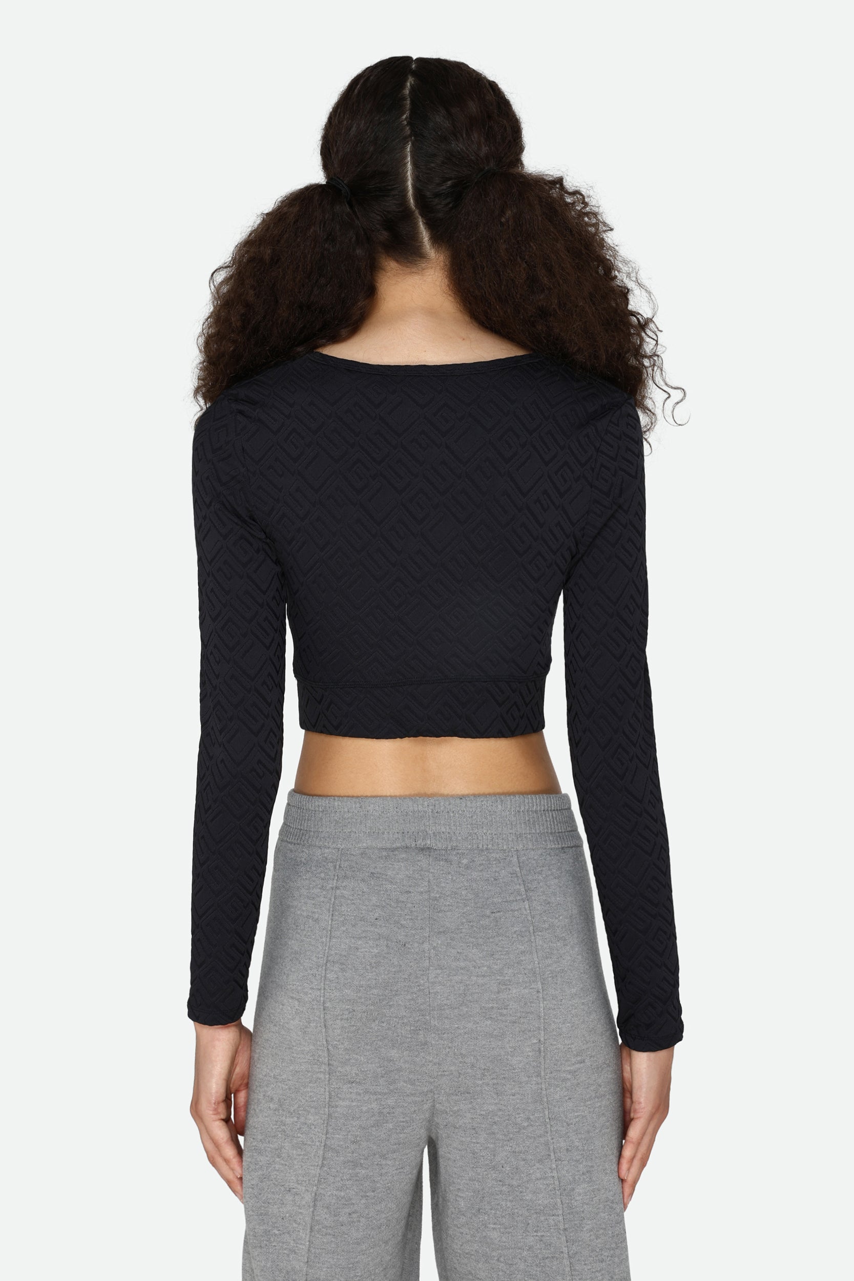 Schwarz Crop-Shirt Guess