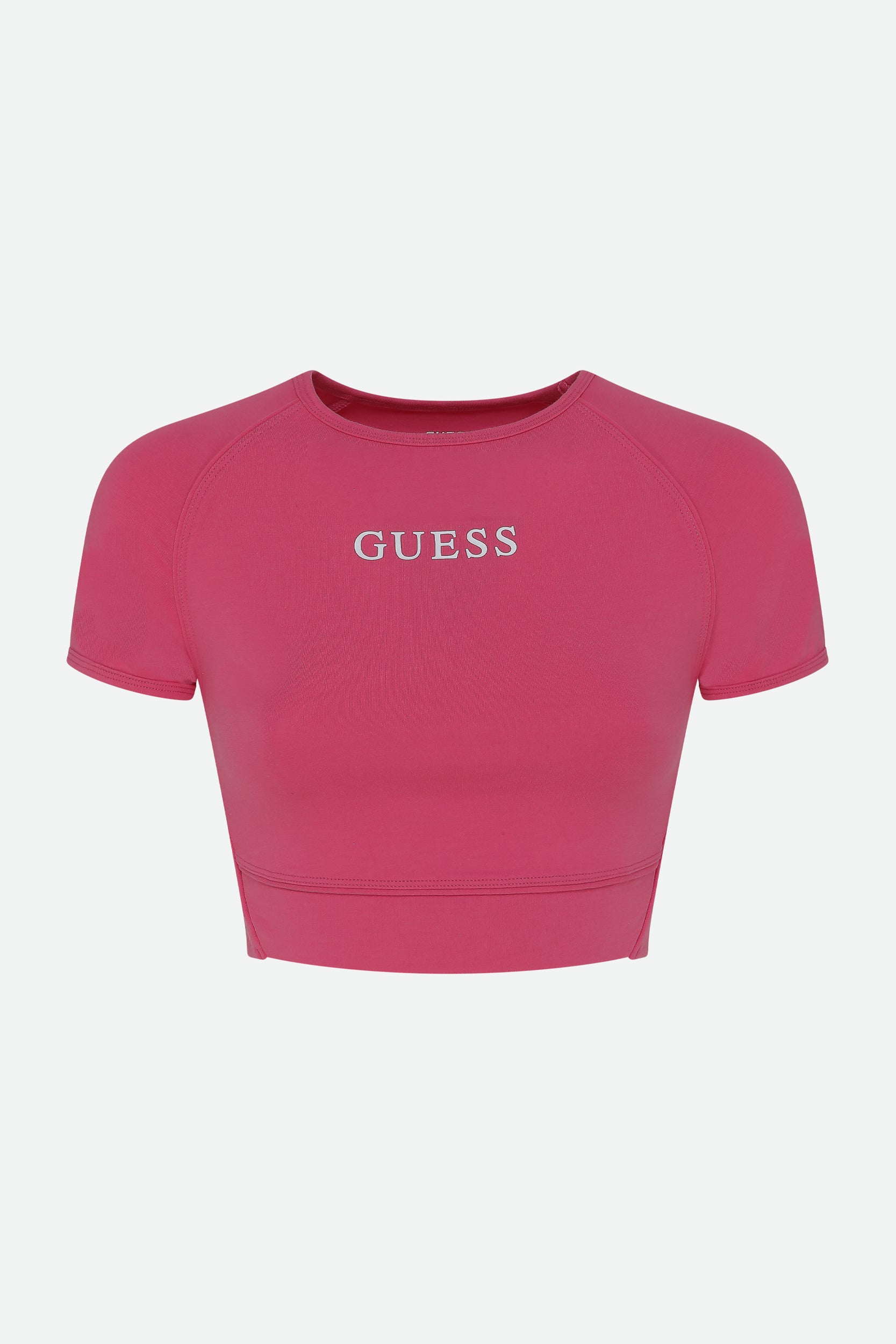 Guess T-Shirt Crop Fuchsie