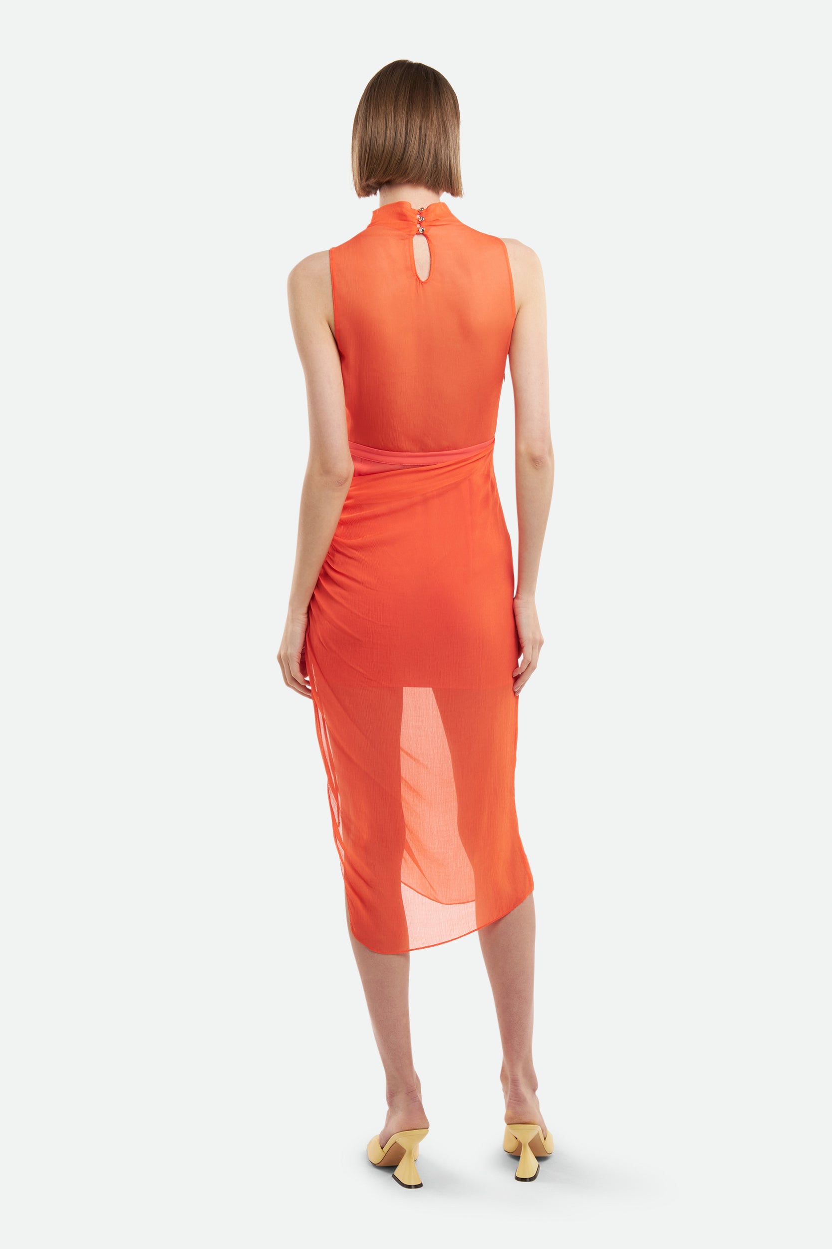 Patrizia Pepe Fluo Orange Kleid