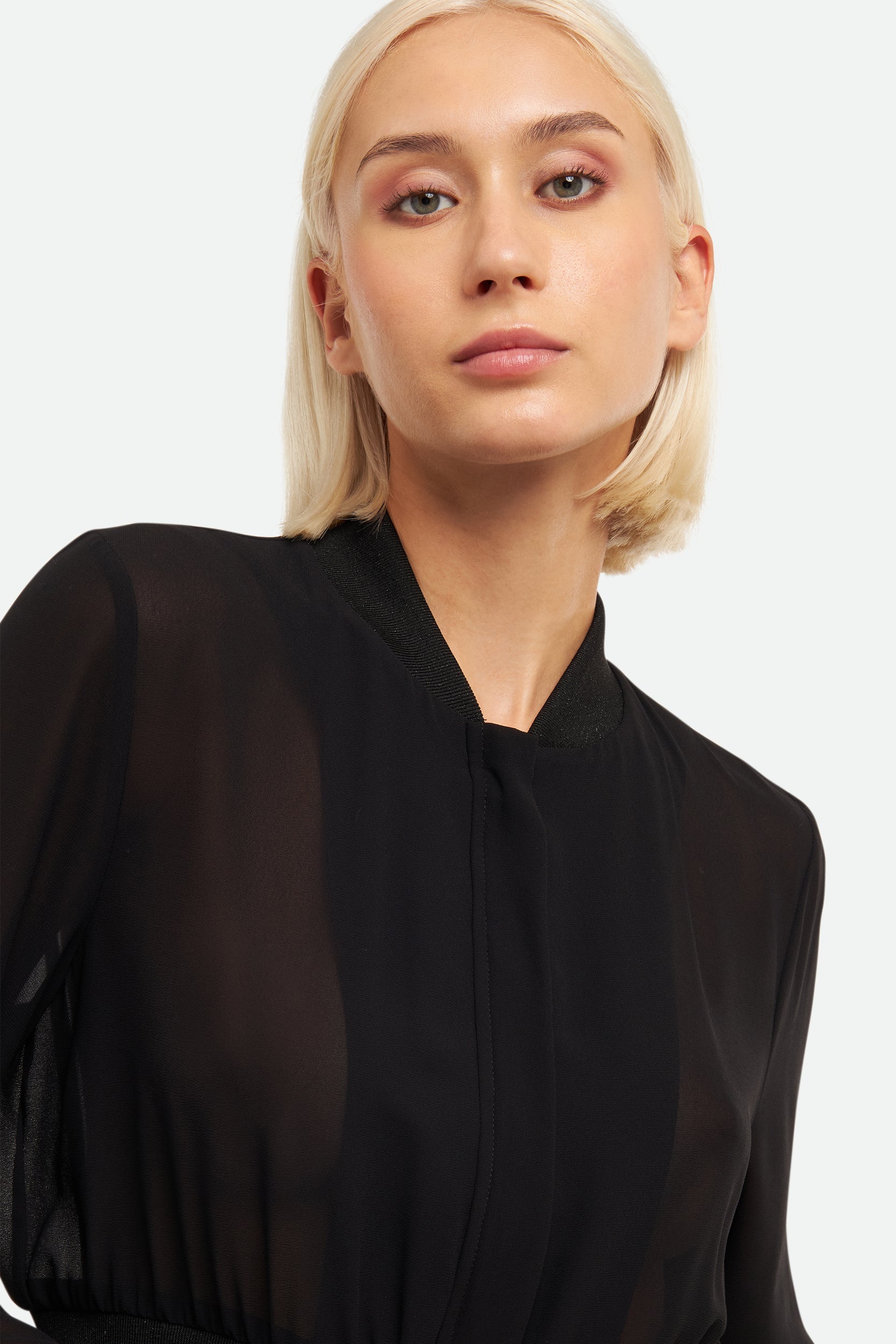 Liu Jo Schwarz transparentes Sweatshirt