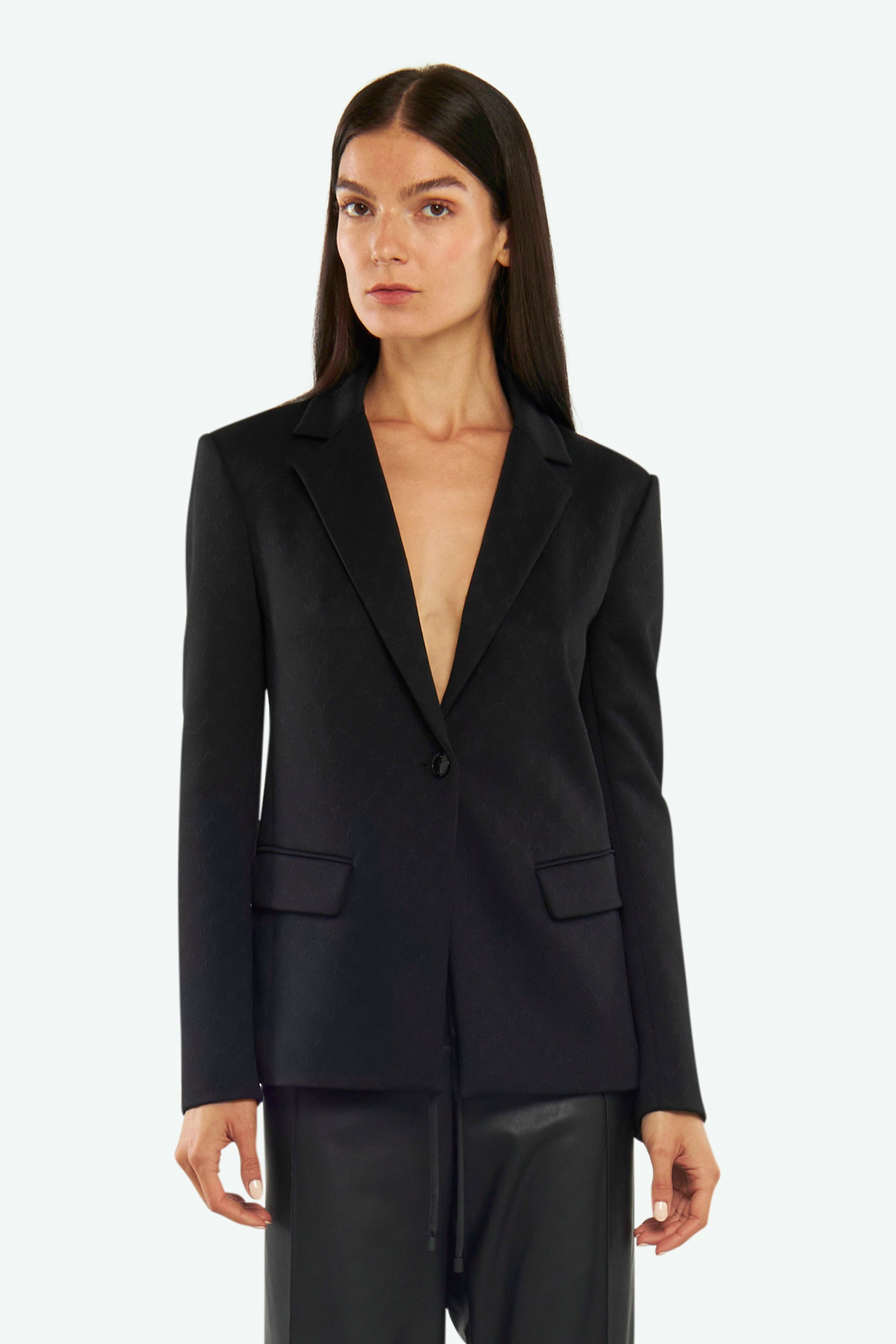 Patrizia Pepe Basic Schwarz Blazer