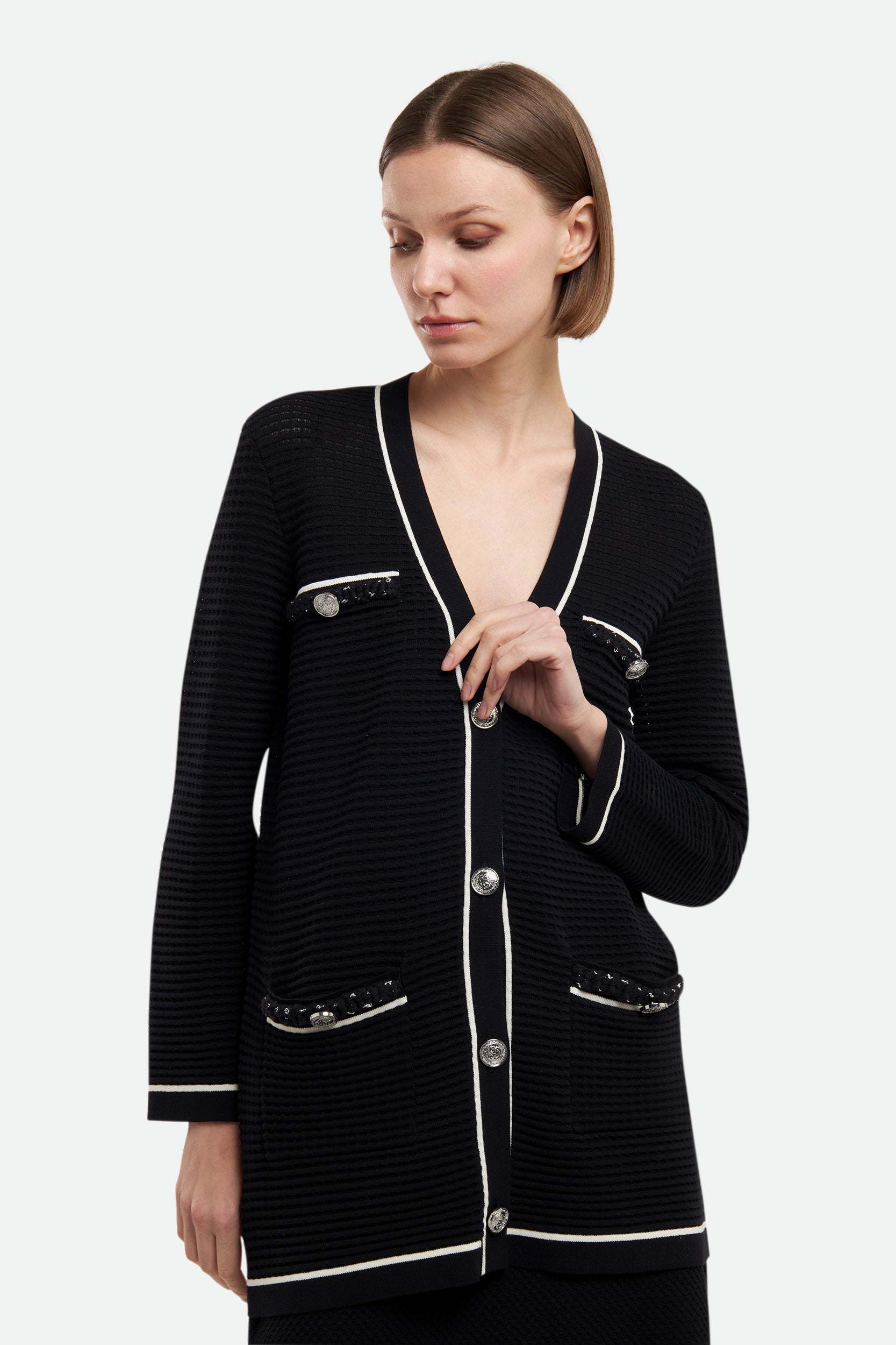 Pinko Schwarz Strickjacke