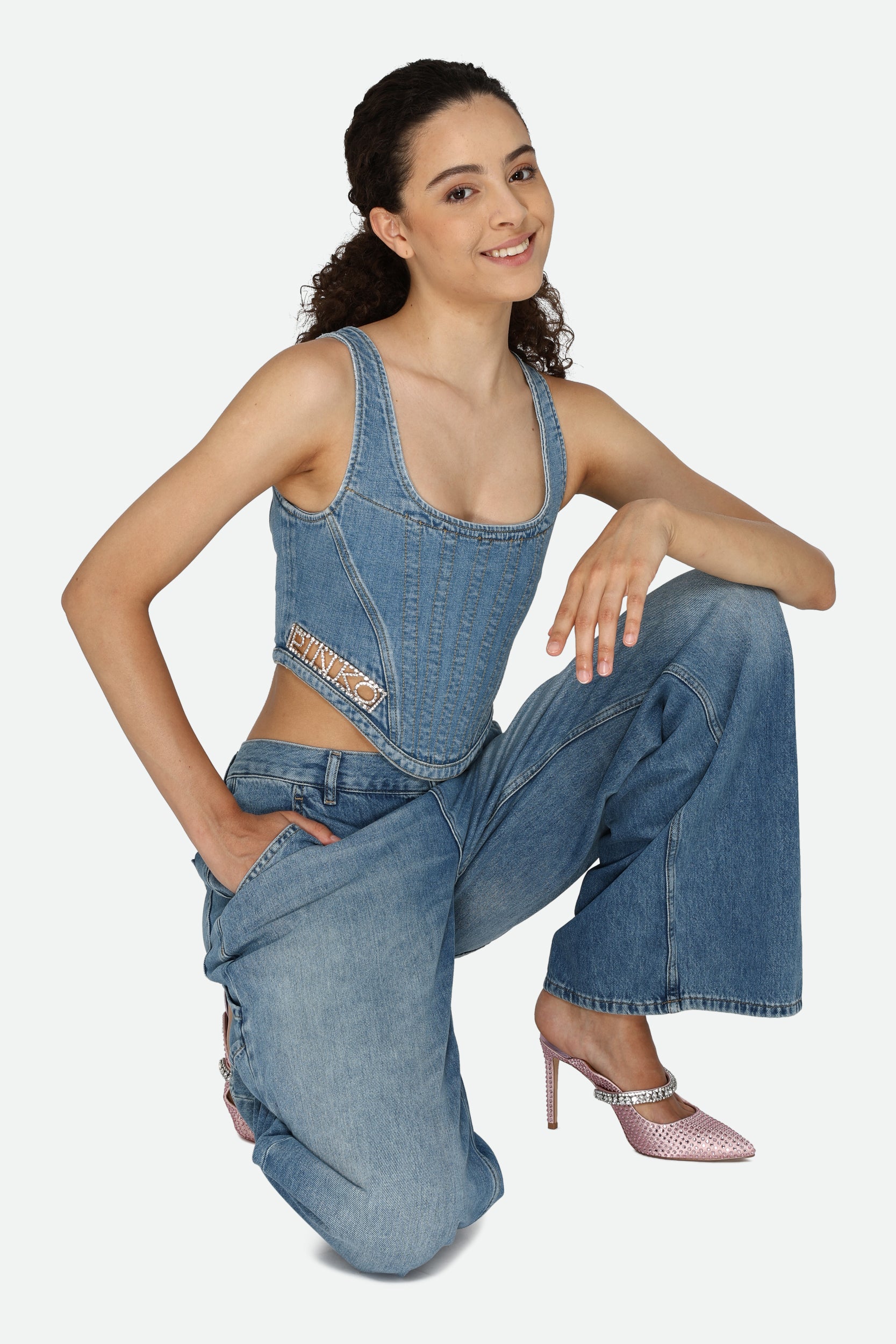 Pinko Oberteil Denim