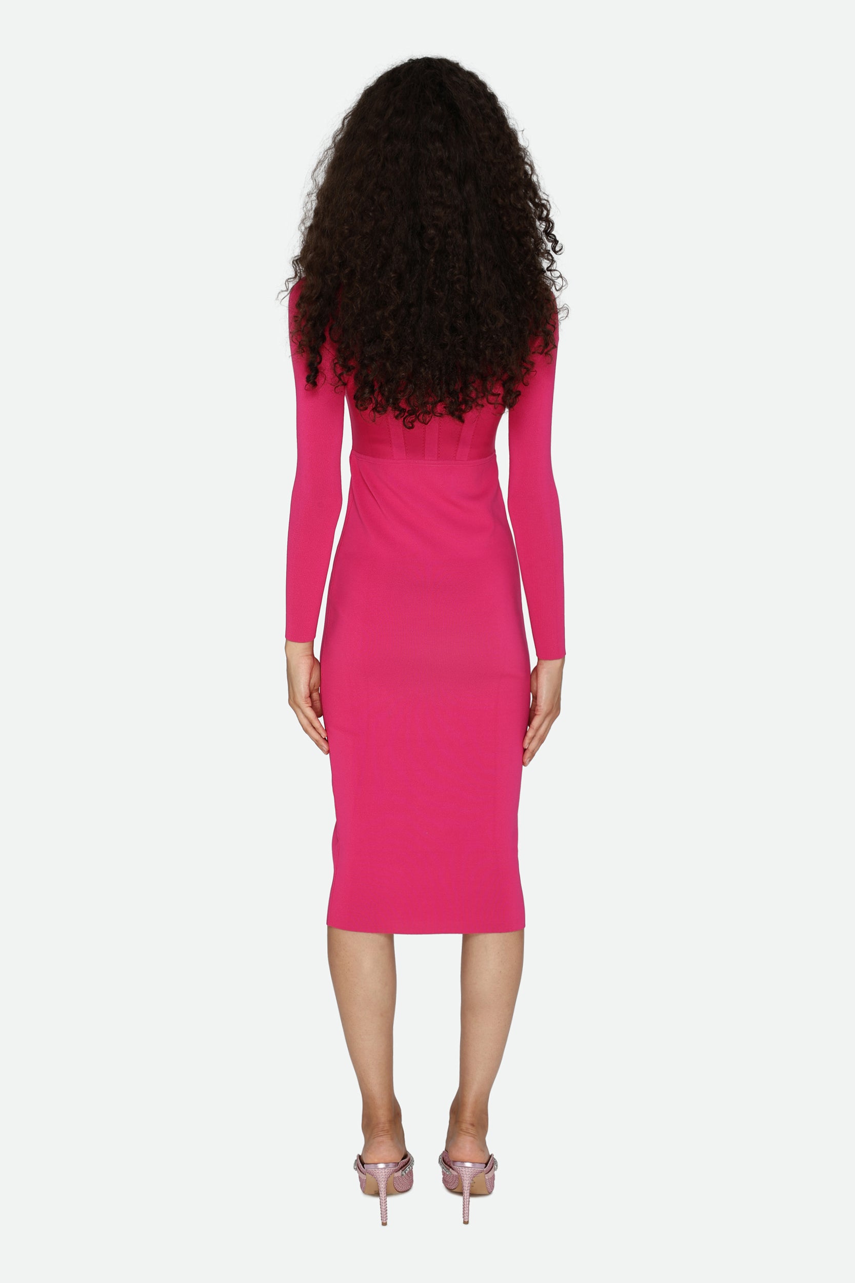 Pinko Midi Tubino Fuchsia