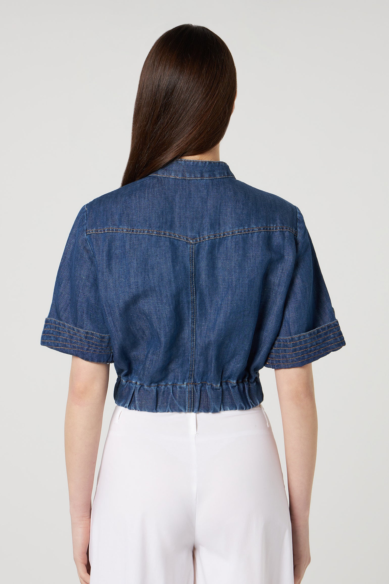 JIJIL – Kurzes Camicia aus Denim