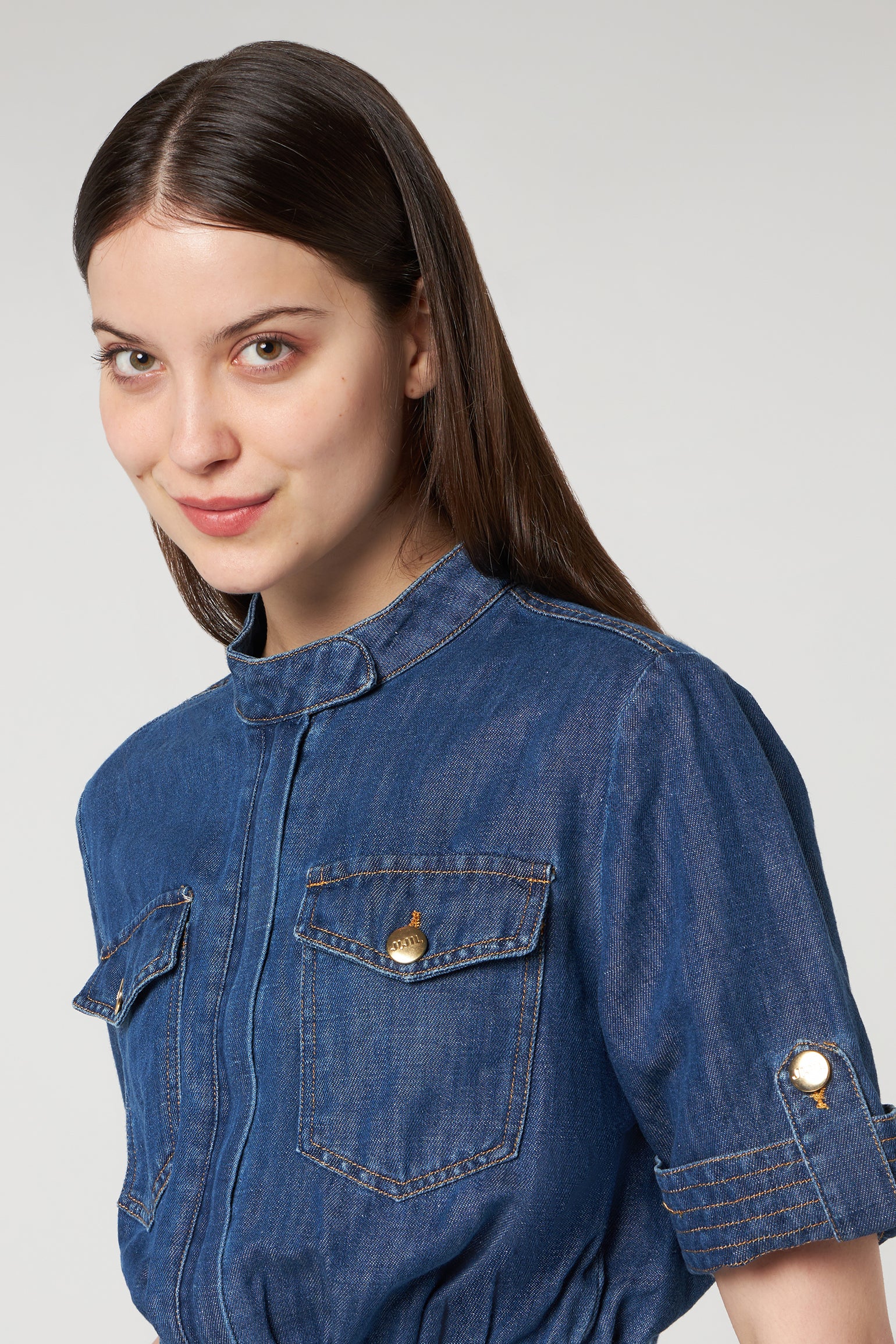 JIJIL – Kurzes Camicia aus Denim