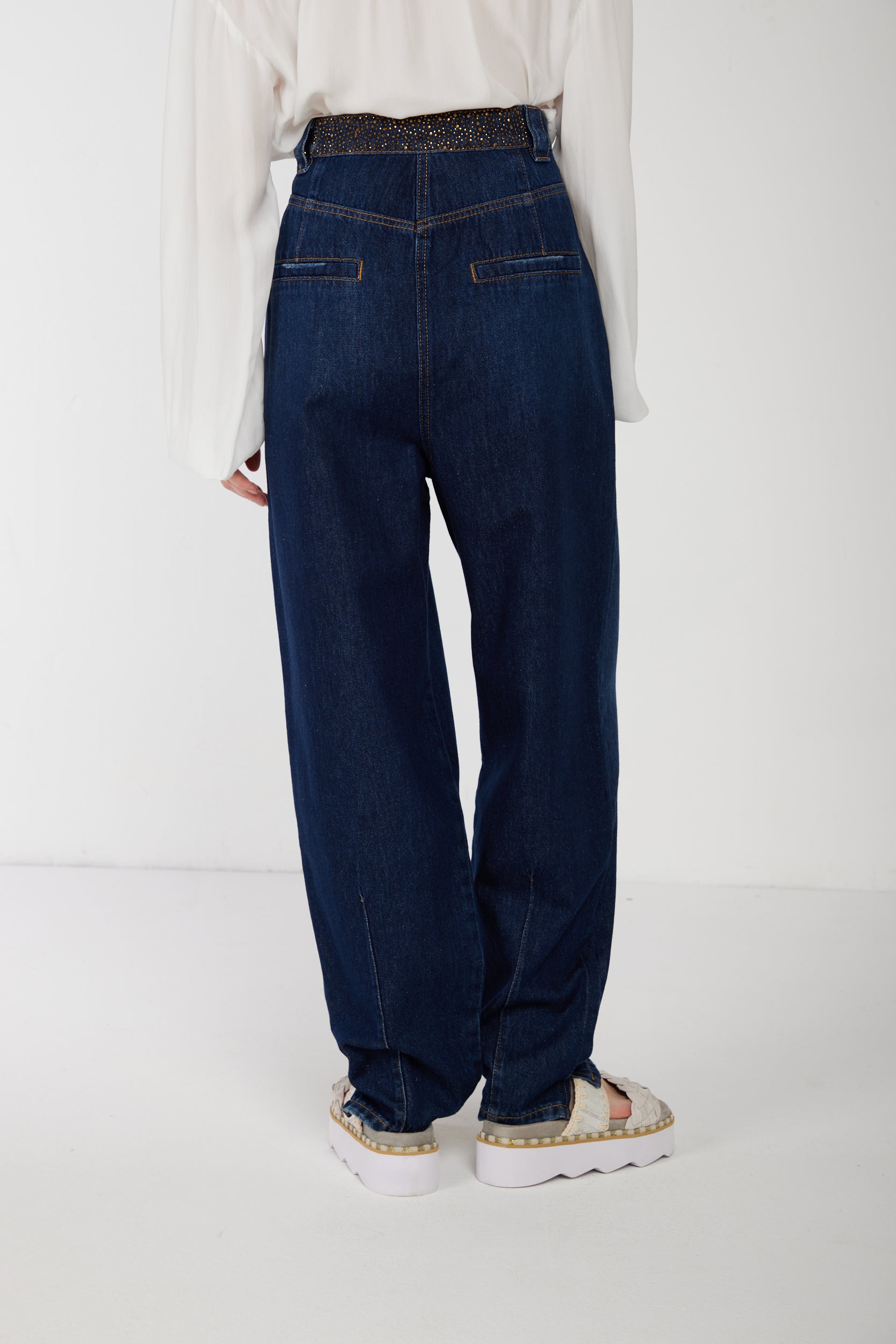 PATRIZIA PEPE Blau Waschjeans