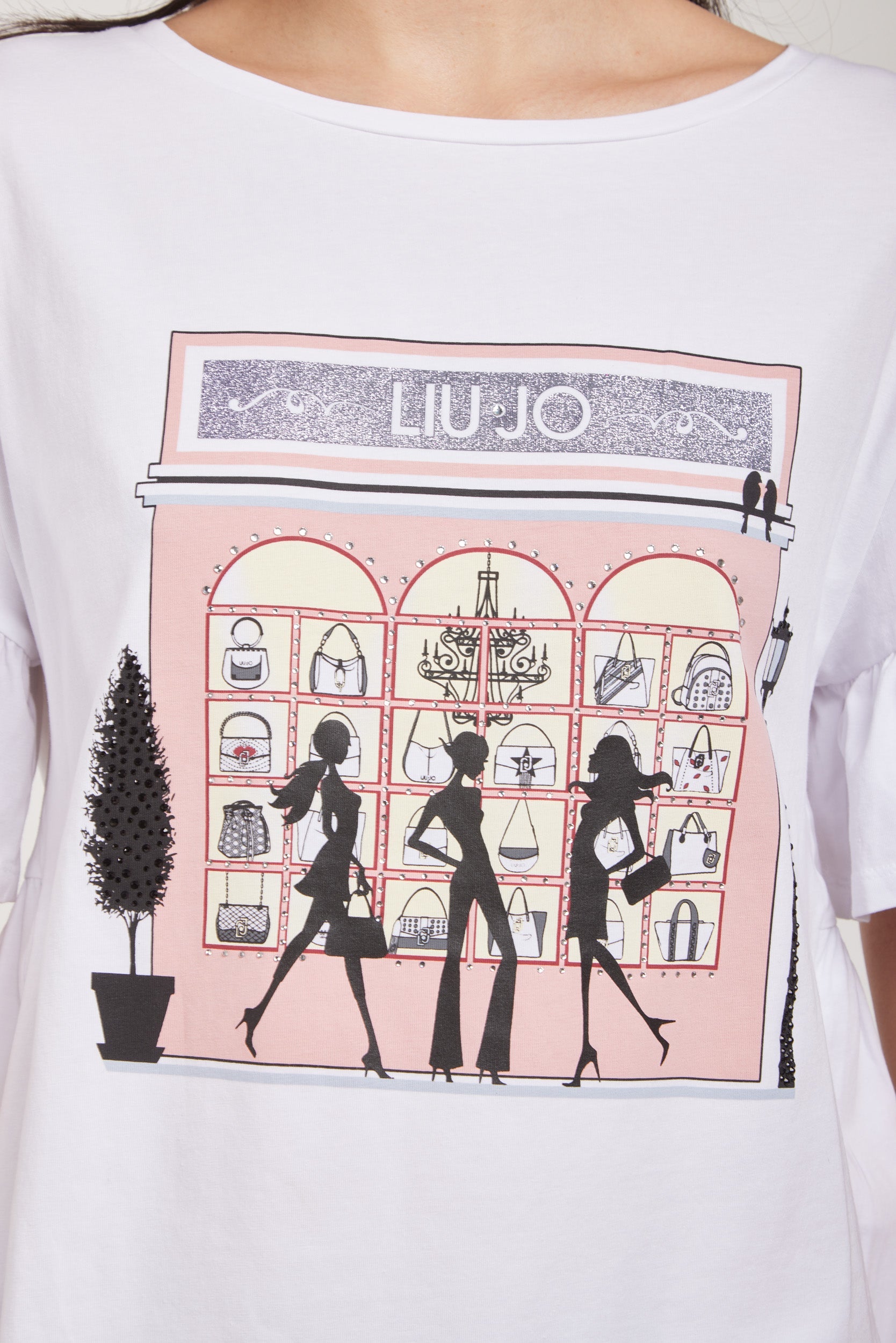 LIU-JO T-Shirt Weiße Einkaufen